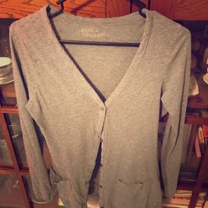Mossimo Button-Down Tee-Shirt Cardigan